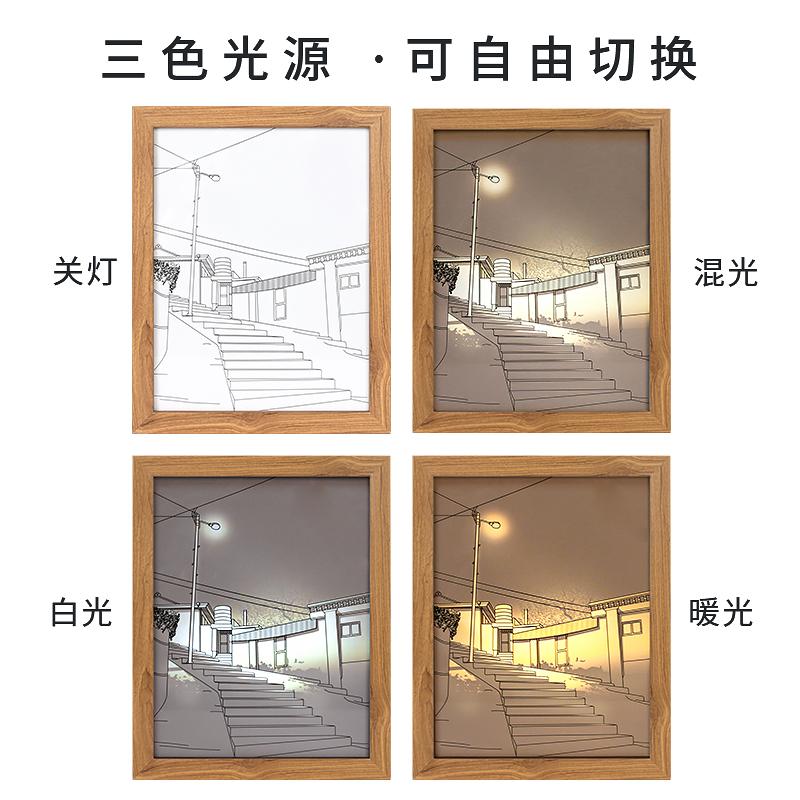 灯光画-路灯下的阶梯