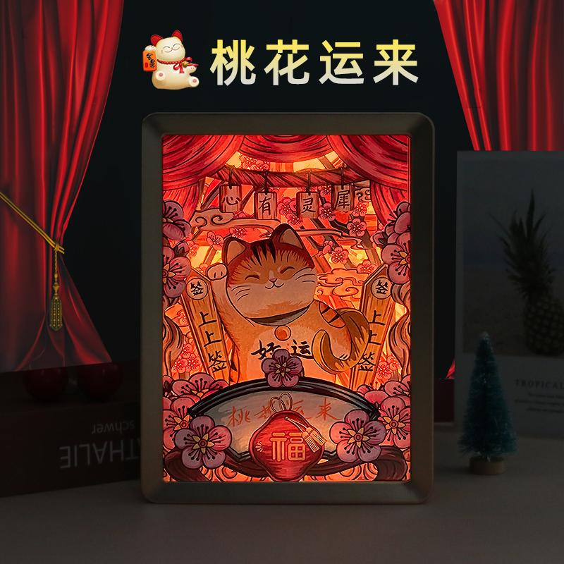 国潮-桃花运来