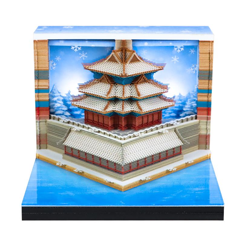 角楼印象3D纸雕日历便签本