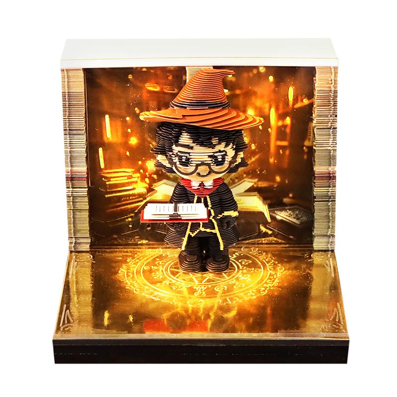 智慧魔法师3D纸雕日历